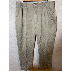 Polo by Ralph Lauren Hammond Pleated Chino Pants Men's Olive Green Cotton
